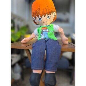 Vintage 1979 Susan Perl i'm Hap Cloth Rag Doll Determined Productions